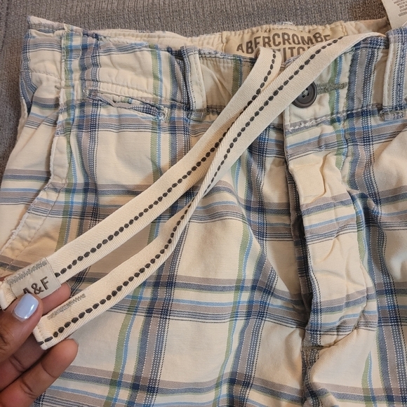 Abercrombie & Fitch Plaid Casual Button Fly Casual  Shorts Size 32 - Picture 8 of 9
